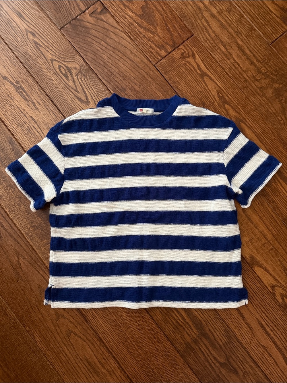 Levi’s  Navy & White Striped Knit Tee